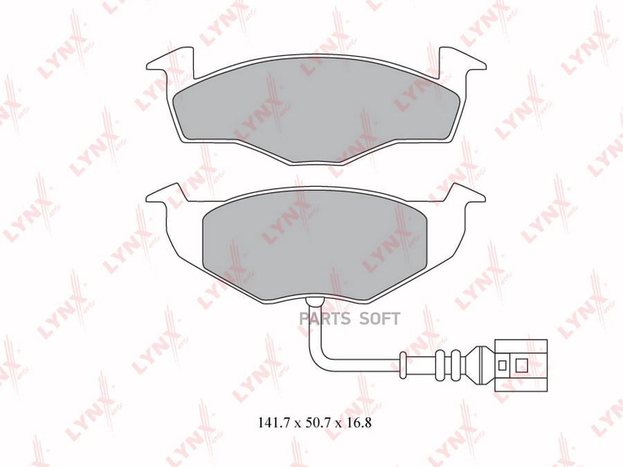 

Тормозные колодки LYNXauto передние BD-8017