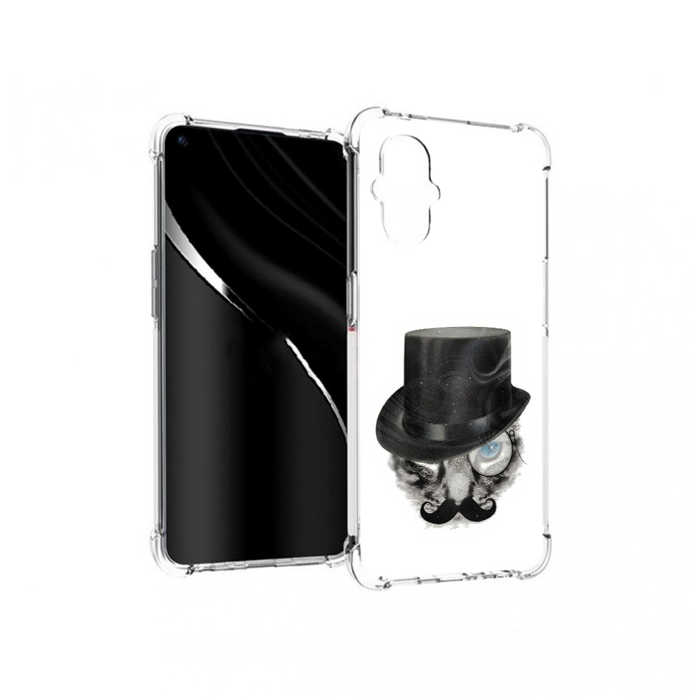 

Чехол MyPads Tocco для OnePlus Nord N20 5G интелегентный кот (PT227047.135.378), Прозрачный, Tocco