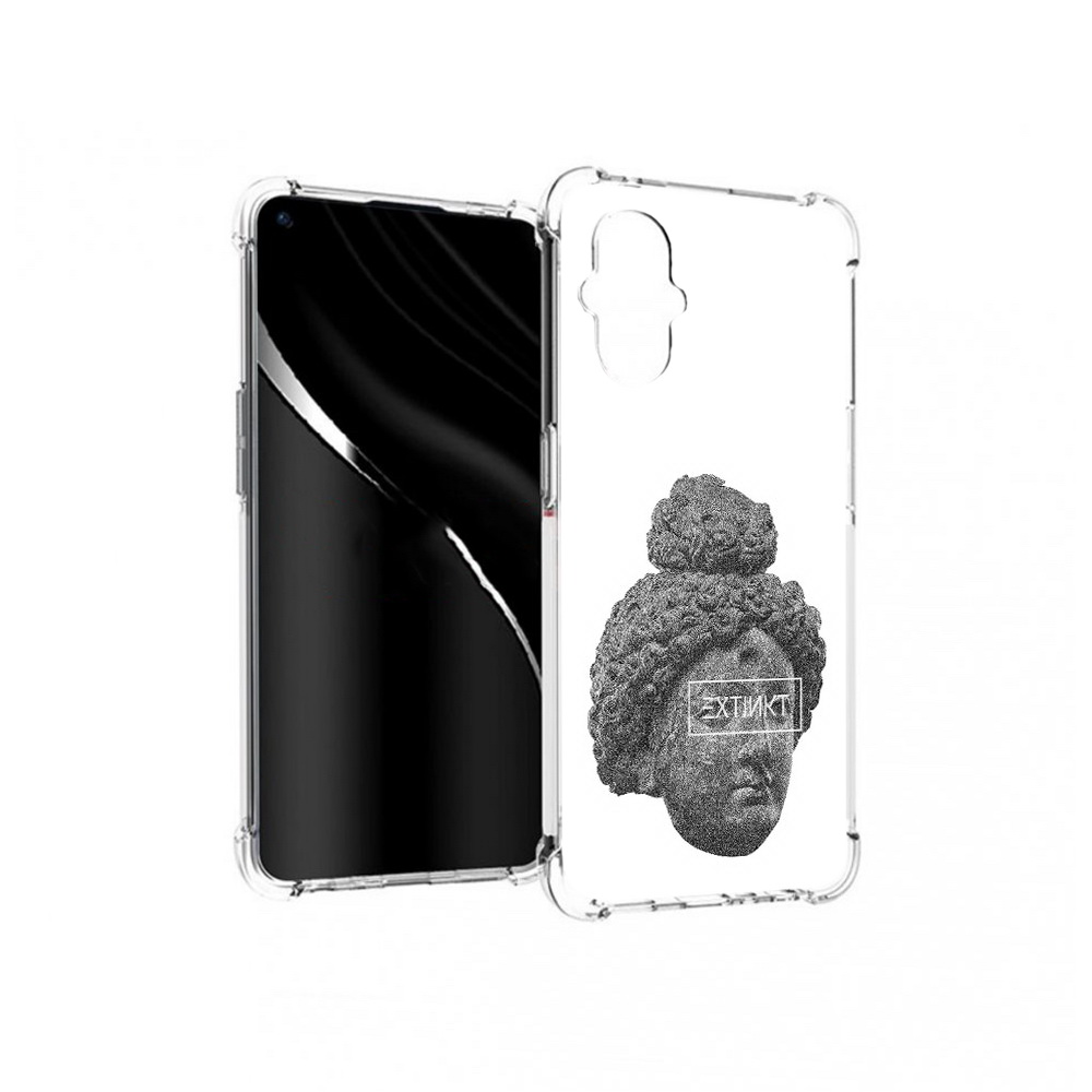 

Чехол MyPads Tocco для OnePlus Nord N20 5G каменное лицо девушки (PT227047.135.383), Прозрачный, Tocco