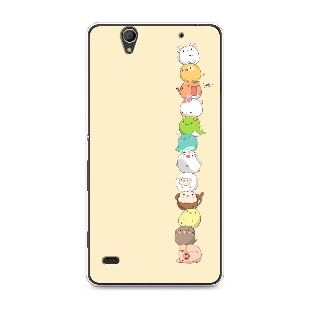 

Чехол Awog на Sony Xperia C4 "Питомцы Чиби", Разноцветный, 52650-2
