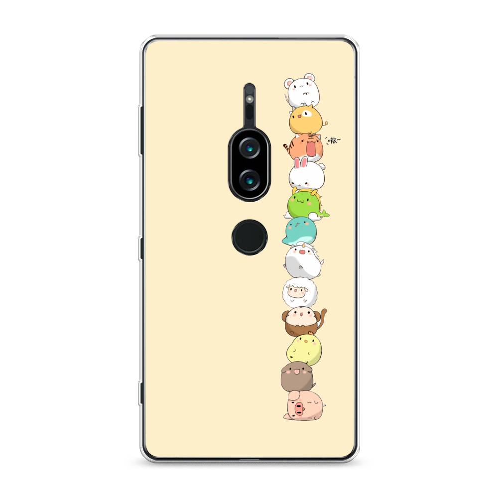 

Силиконовый чехол "Питомцы Чиби" на Sony Xperia XZ2 Premium, 53350-2