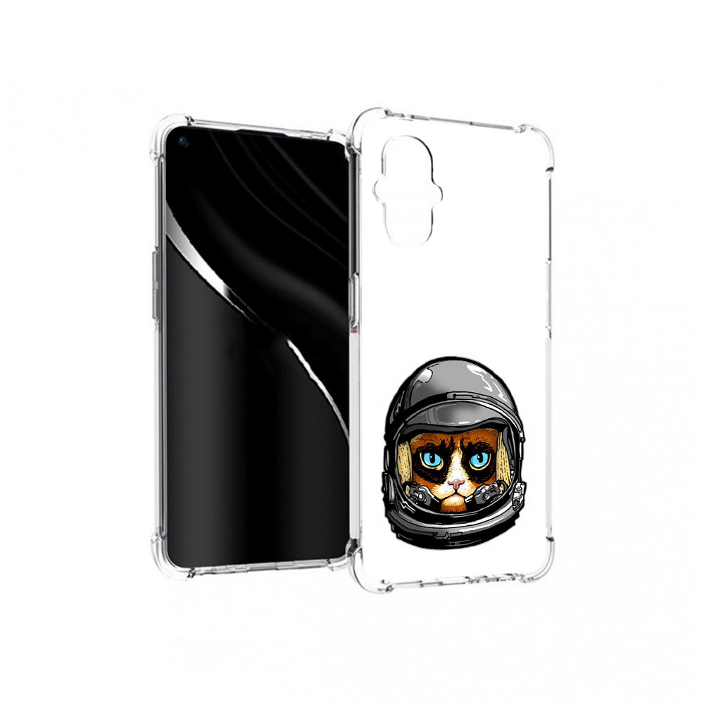 

Чехол MyPads Tocco для OnePlus Nord N20 5G кот космонавт (PT227047.135.400), Прозрачный, Tocco