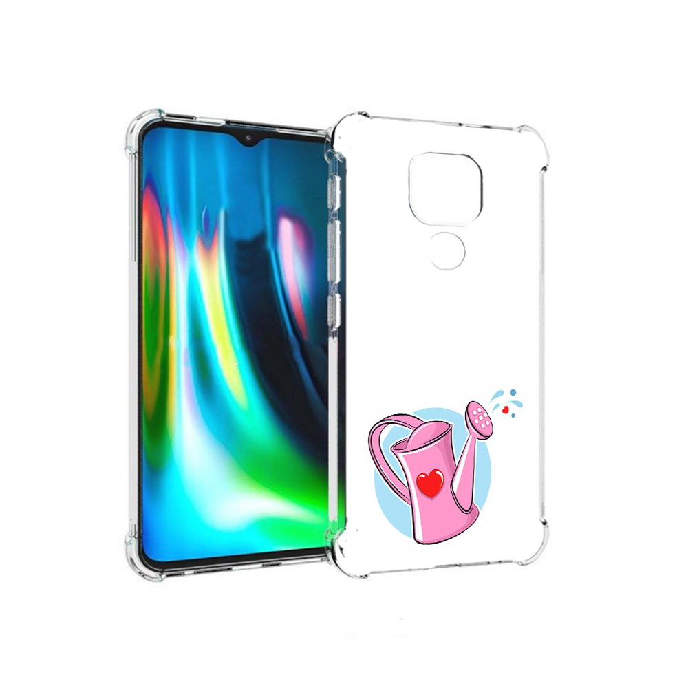 

Чехол MyPads Tocco для Motorola Moto E7 Plus Лейка любви 14 февраля (PT155921.339.103), Прозрачный, Tocco