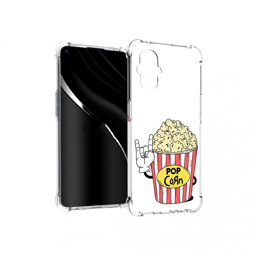 

Чехол MyPads Tocco для OnePlus Nord N20 5G крутой попкорн (PT227047.135.427), Прозрачный, Tocco