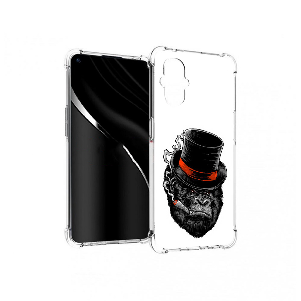 

Чехол MyPads Tocco для OnePlus Nord N20 5G дизайнерская горилла (PT227047.135.431), Прозрачный, Tocco