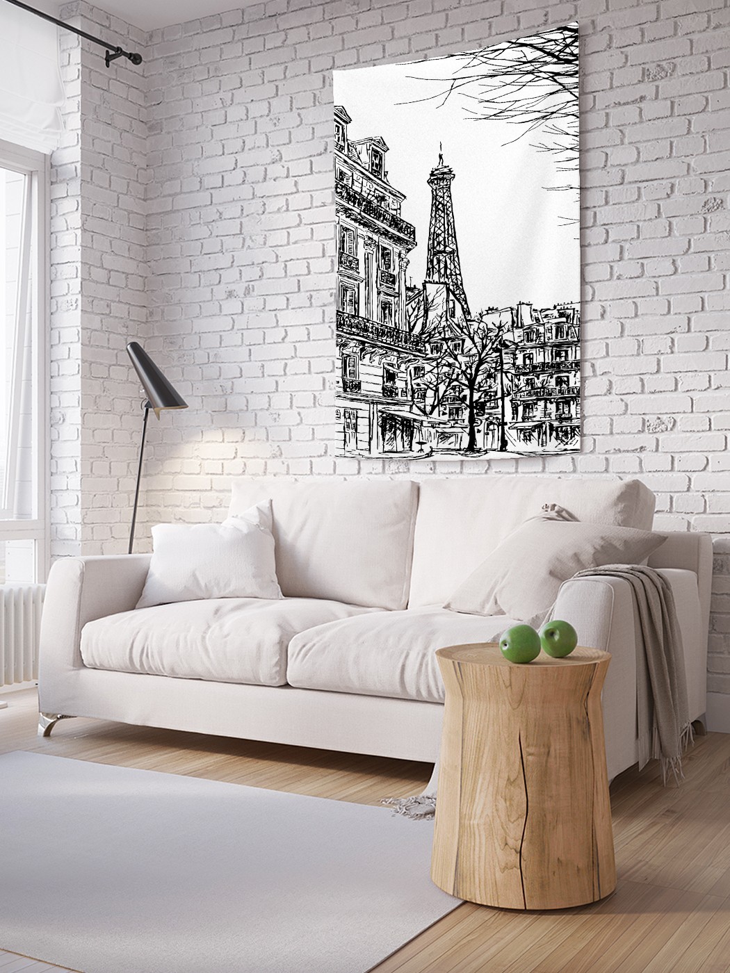 

Вертикальное фотопанно на стену JoyArty Французское утро 150x200 см, Французское утро