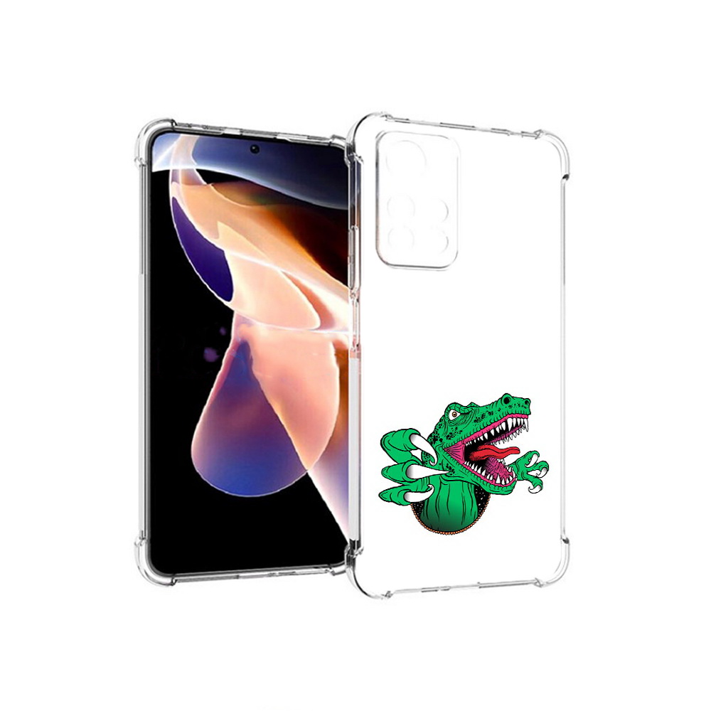 

Чехол MyPads Tocco для Xiaomi Redmi Note 11 Pro крокодил (PT224811.282.417), Прозрачный, Tocco