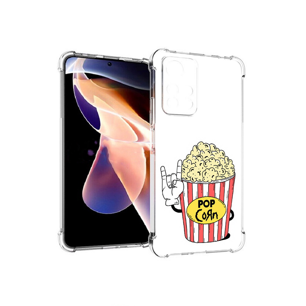 

Чехол MyPads Tocco для Xiaomi Redmi Note 11 Pro крутой попкорн (PT224811.282.427), Прозрачный, Tocco