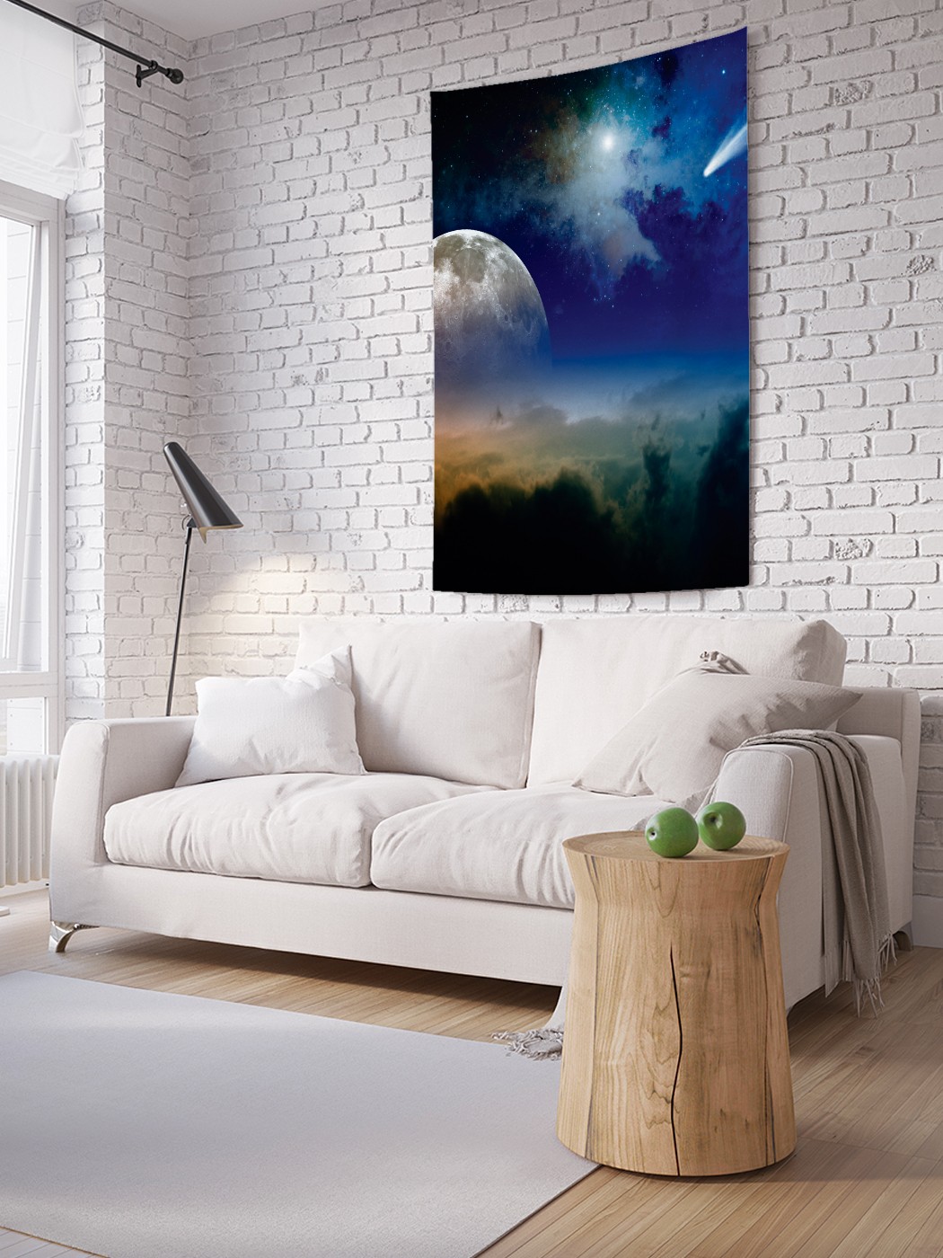 

Вертикальное фотопанно на стену JoyArty Падающая комета 150x200 см, Падающая комета