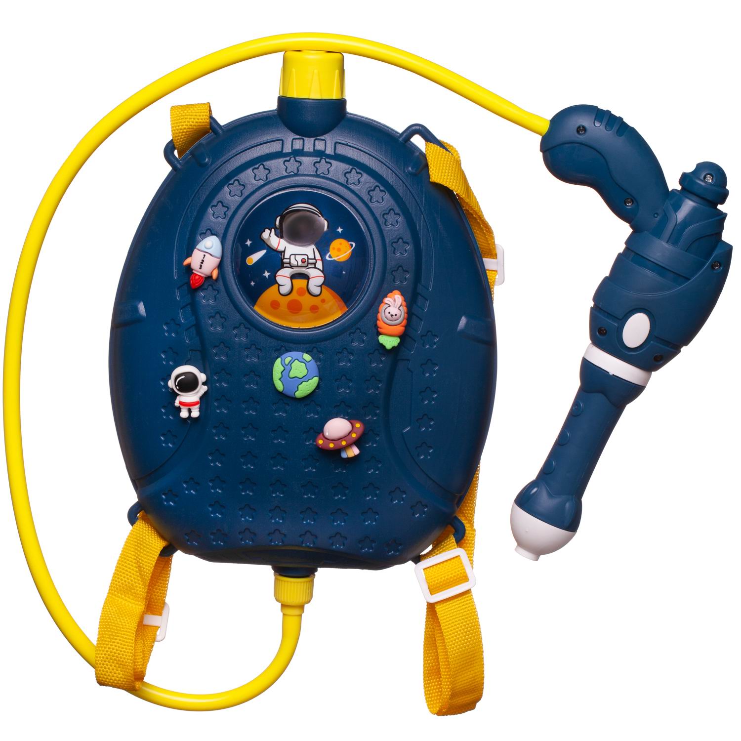 Бластер игрушечный Junfa водный с рюкзачком-резервуаром Покорители космоса, объем 1500 мл