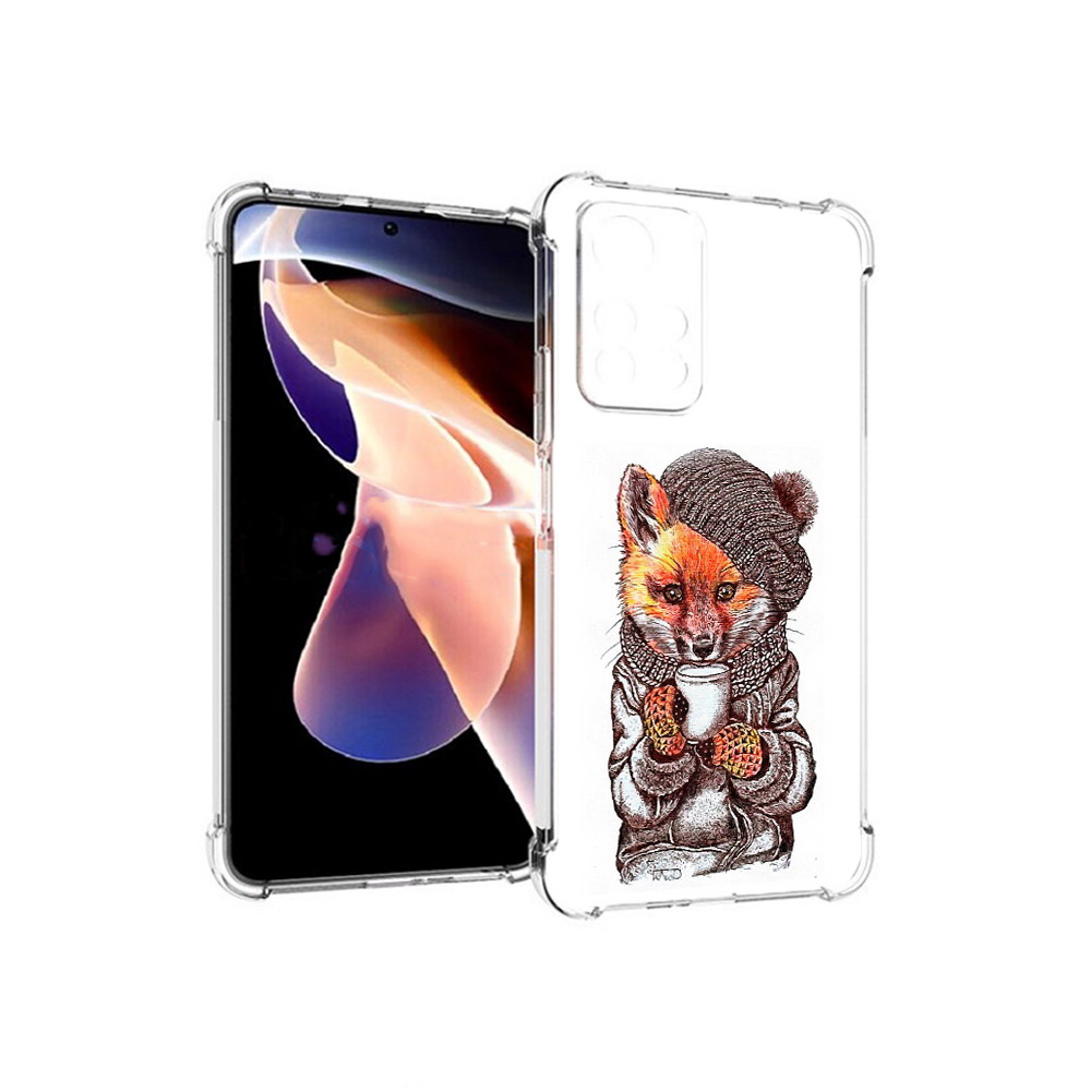 

Чехол MyPads Tocco для Xiaomi Redmi Note 11 Pro лиса в шапке (PT224811.282.437), Tocco
