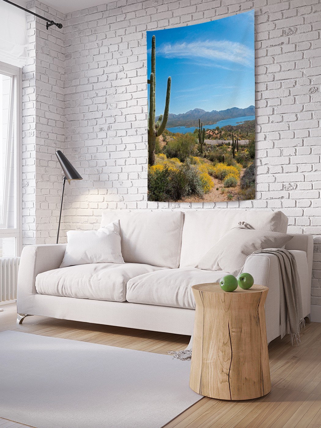 

Вертикальное фотопанно на стену JoyArty Долина с кактусами 150x200 см, Долина с кактусами