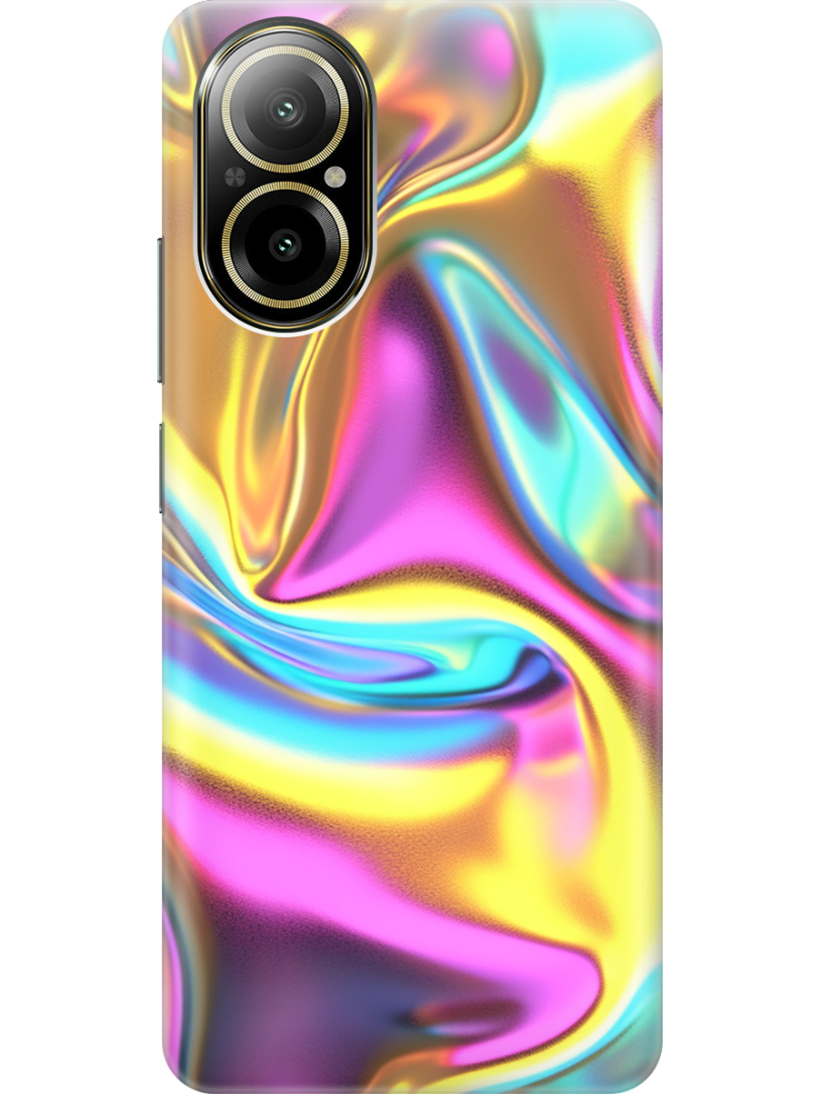 

Силиконовый чехол на Realme C67 с принтом "Ультрафиолетовая абстракция", Прозрачный;желтый;фиолетовый, 780484631