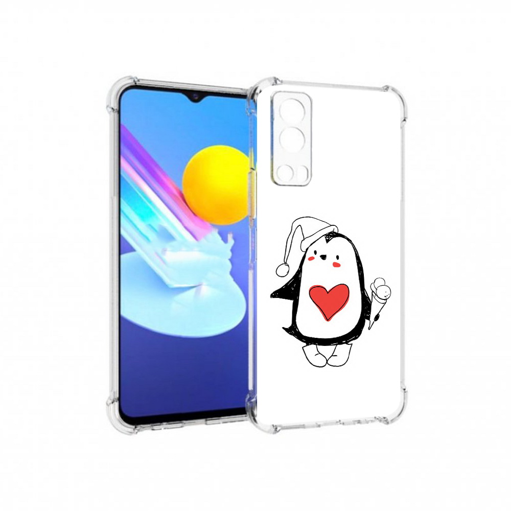 

Чехол MyPads Tocco для Vivo Z3 Пингвин с мороженым (PT226973.411.135), Прозрачный, Tocco