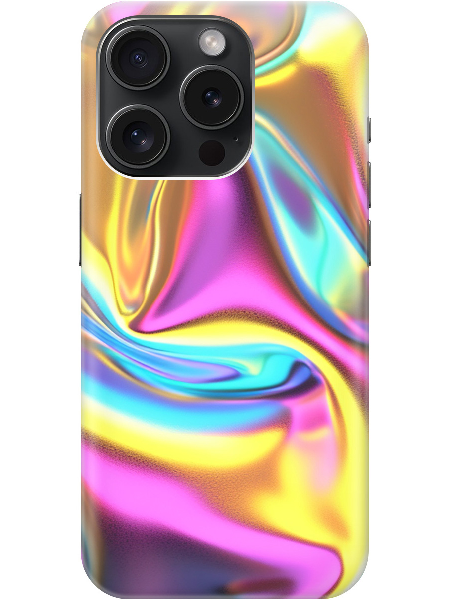 

Силиконовый чехол на Apple iPhone 15 Pro с принтом "Ультрафиолетовая абстракция", Прозрачный;желтый;фиолетовый, 775148031