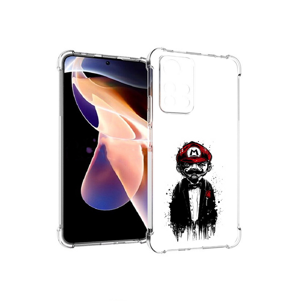 

Чехол MyPads Tocco для Xiaomi Redmi Note 11 Pro марио (PT224811.282.458), Прозрачный, Tocco