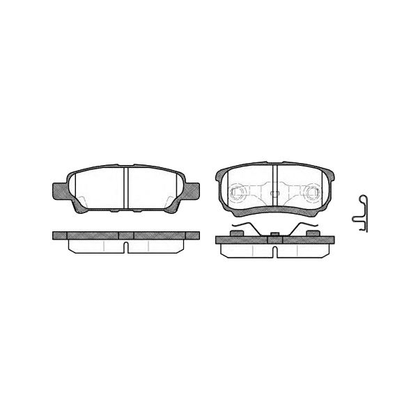 

Тормозные колодки Mitsubishi дисковые 4605a337