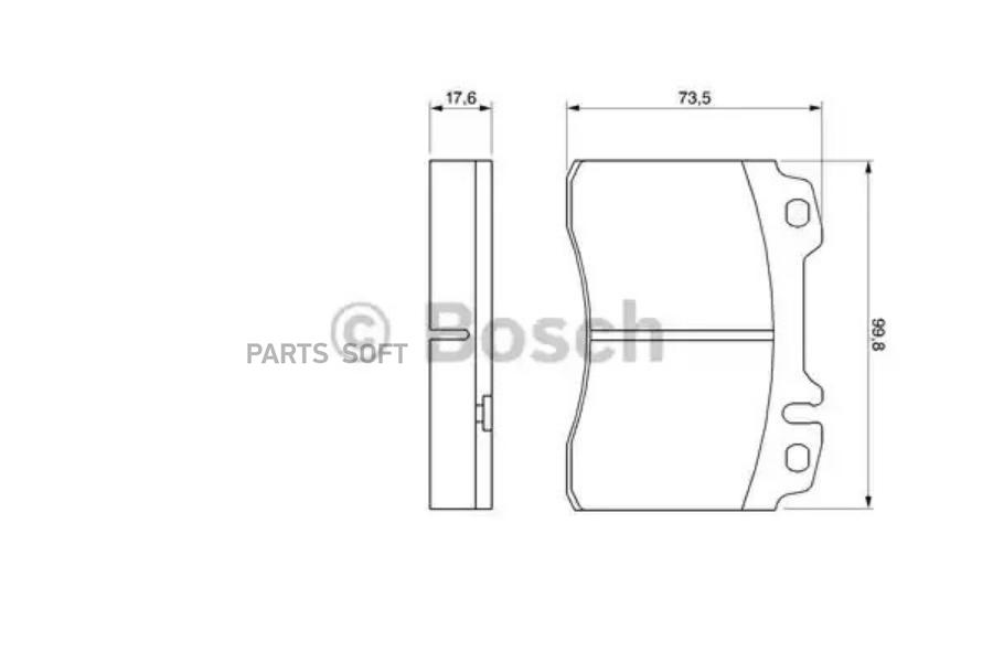 

Тормозные колодки Bosch передние дисковые 986460966