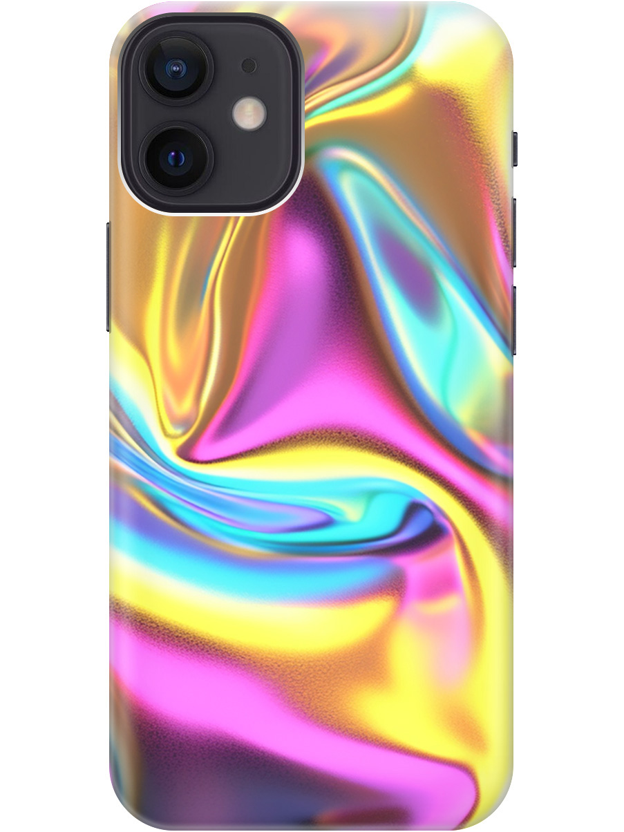 

Силиконовый чехол на Apple iPhone 12 Mini с принтом "Ультрафиолетовая абстракция", Прозрачный;желтый;фиолетовый, 723374031