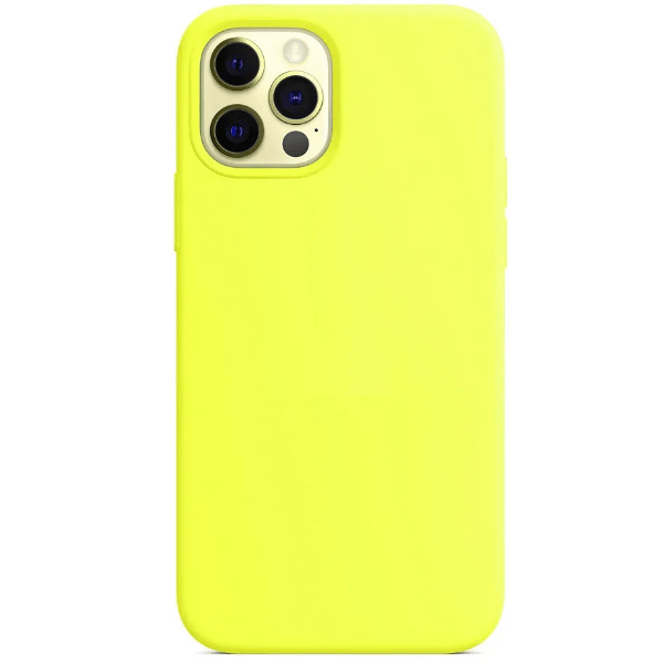 фото Чехол для iphone 12 pro max silicon сase apl ws (без лого), желтый nobrand