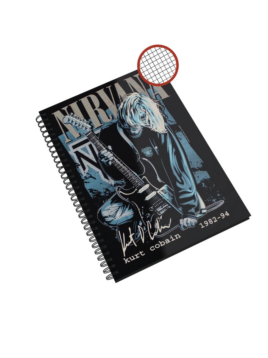 

Блокнот СувенирShop "Nirvana/Нирвана/Кобейн" NP-MGNR2-A5/2 A5 48 листов в клетку, NP-MGNR2-A5/2