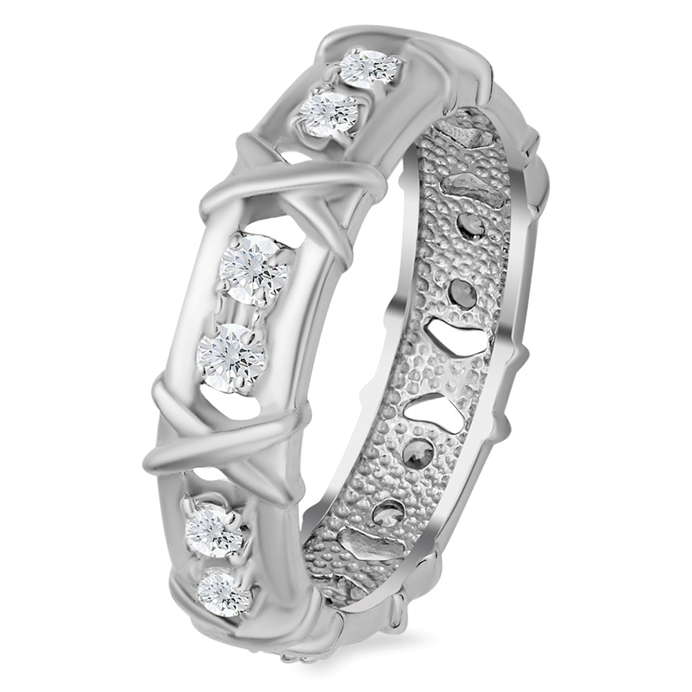 

Кольцо из серебра р.  585Gold 701012906, фианит, 701012906
