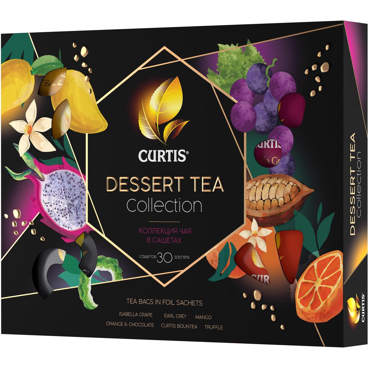 фото Набор чая в пакетиках curtis dessert tea collection 30 сашетов, чай ассорти 6 вкусов