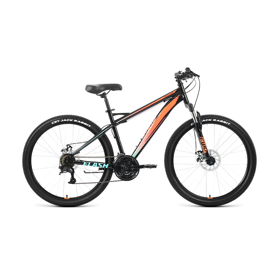 фото Велосипед 26" forward flash 26 2.2 d черный оранжевый 2022 г 19" rbk22fw26686