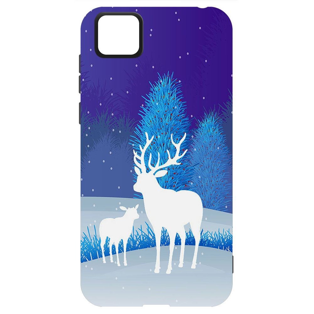 

Чехол-накладка Krutoff Софт Кейс Олень для Honor 9S/ Y5p черный