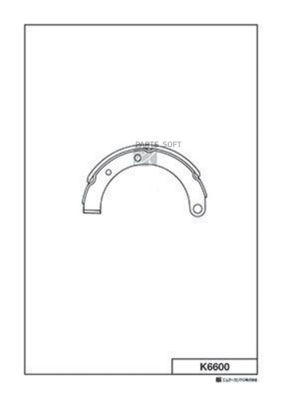 

Тормозные колодки Kashiyama стояночного тормоза K6600