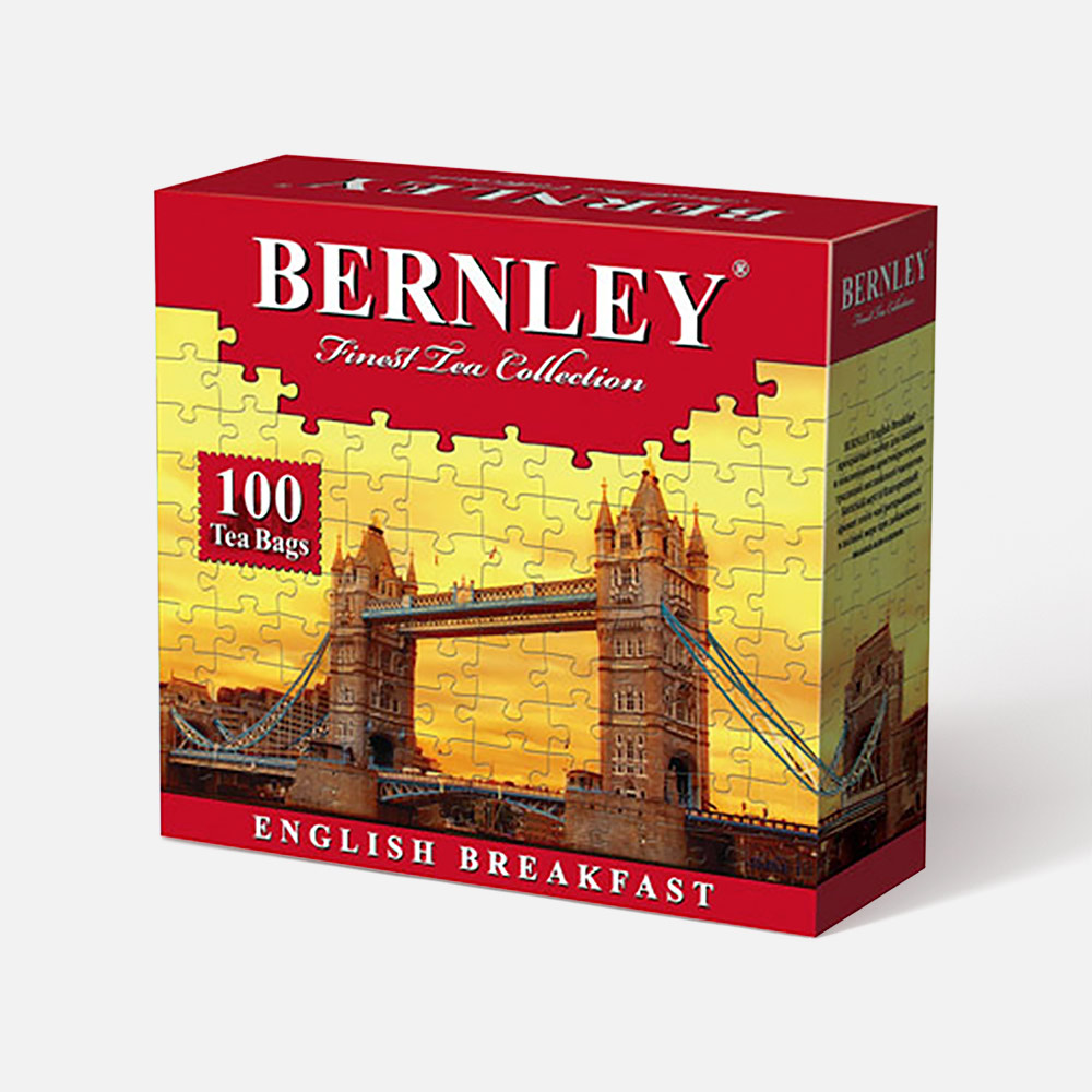Чай Bernley черный English breakfast чёрный 100 пакетиков
