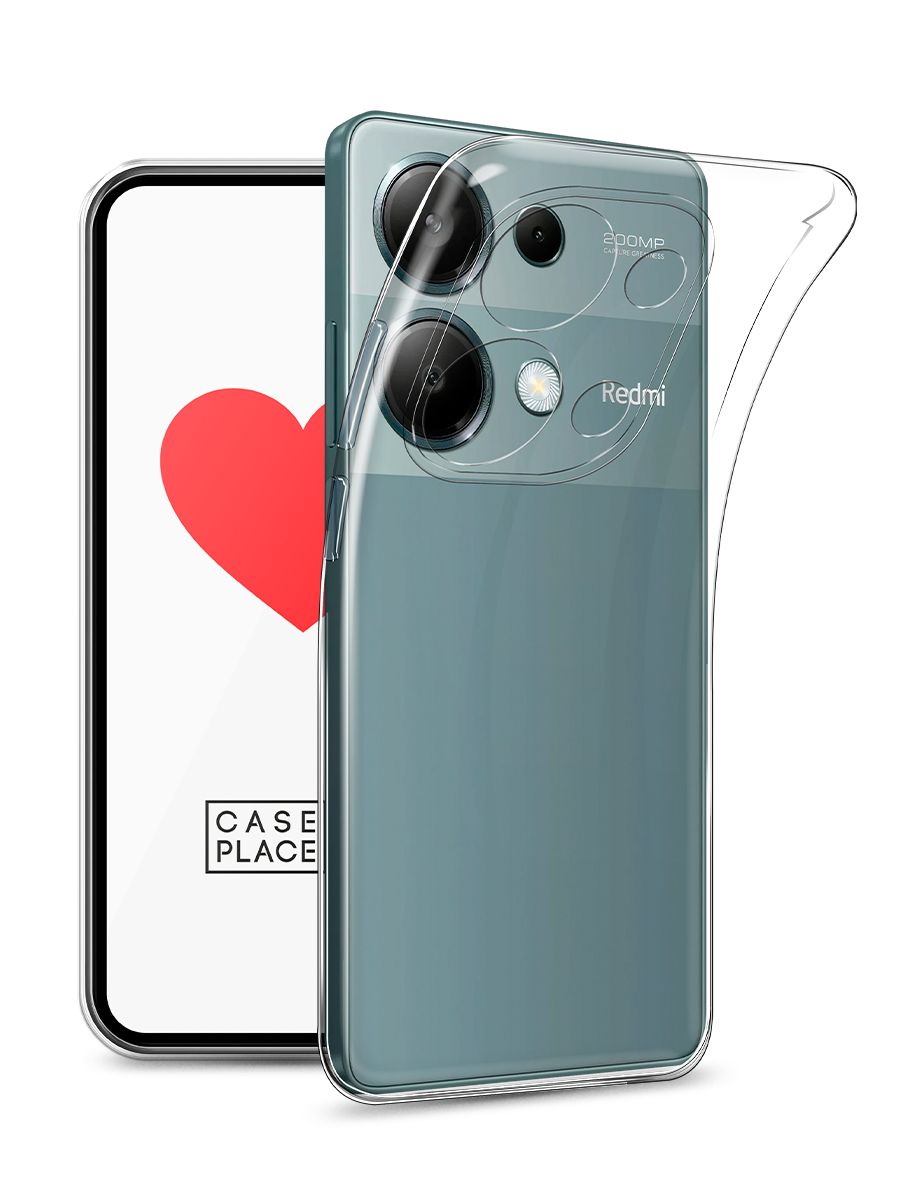 

Чехол на Xiaomi Redmi Note 13 Pro 4G прозрачный, 321650-1