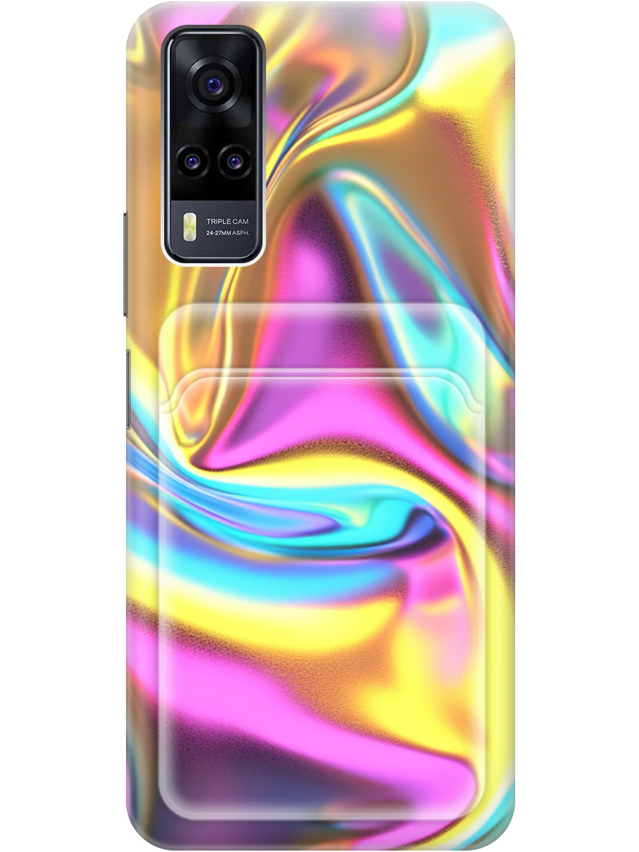 

Силиконовый чехол на Vivo Y31 / Y53s 4G / Y51 2020 с принтом 789569, Желтый;фиолетовый;прозрачный, 743438331