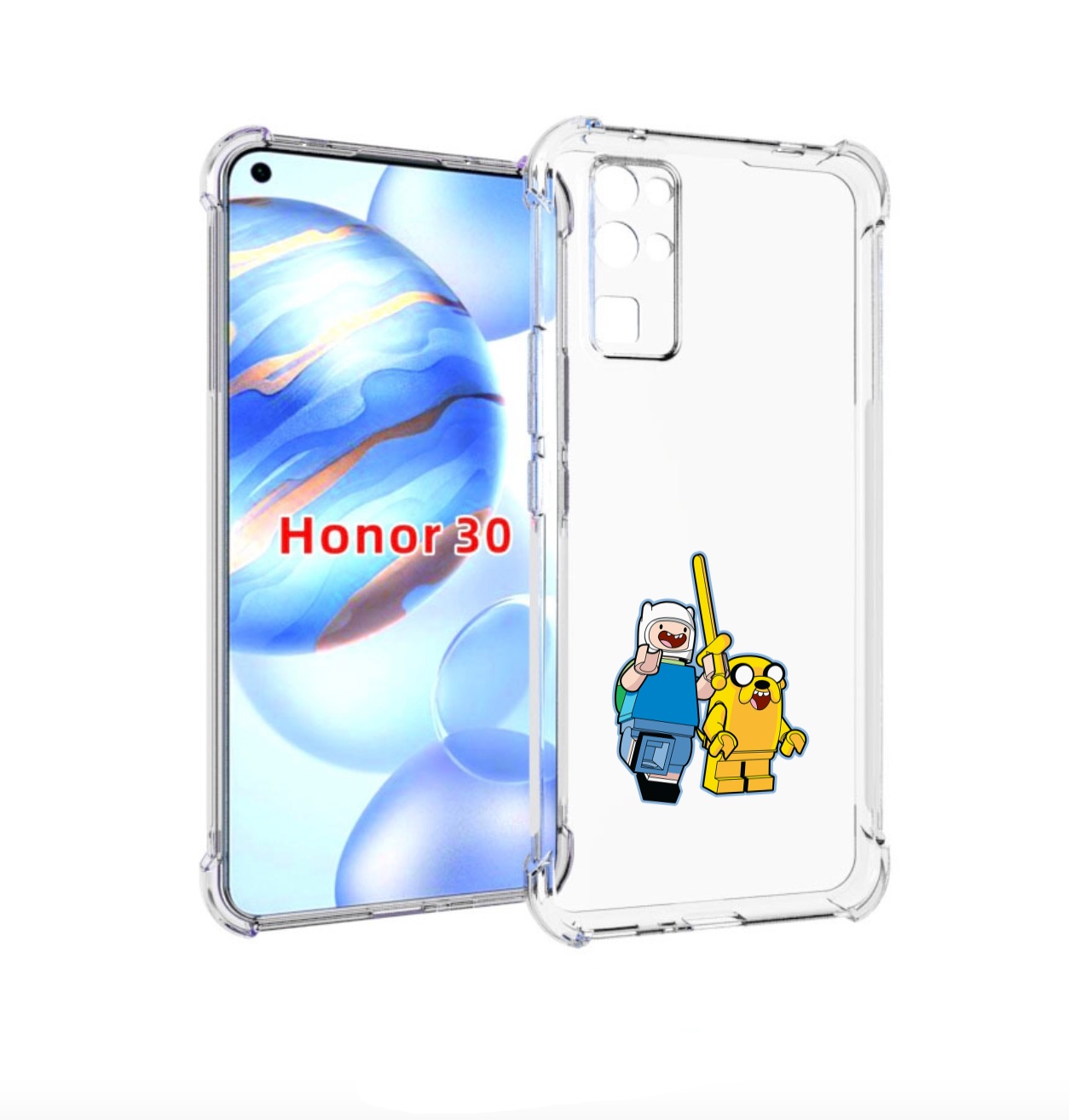 

Чехол бампер MyPads время приключений лего для Honor 30 (BMH-AN1, Прозрачный, Tocco
