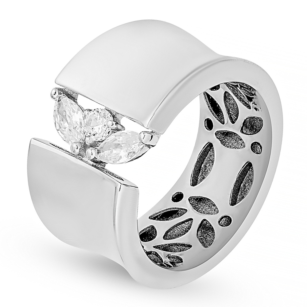 

Кольцо из серебра с фианитом р. , 585Gold 701012801, 701012801