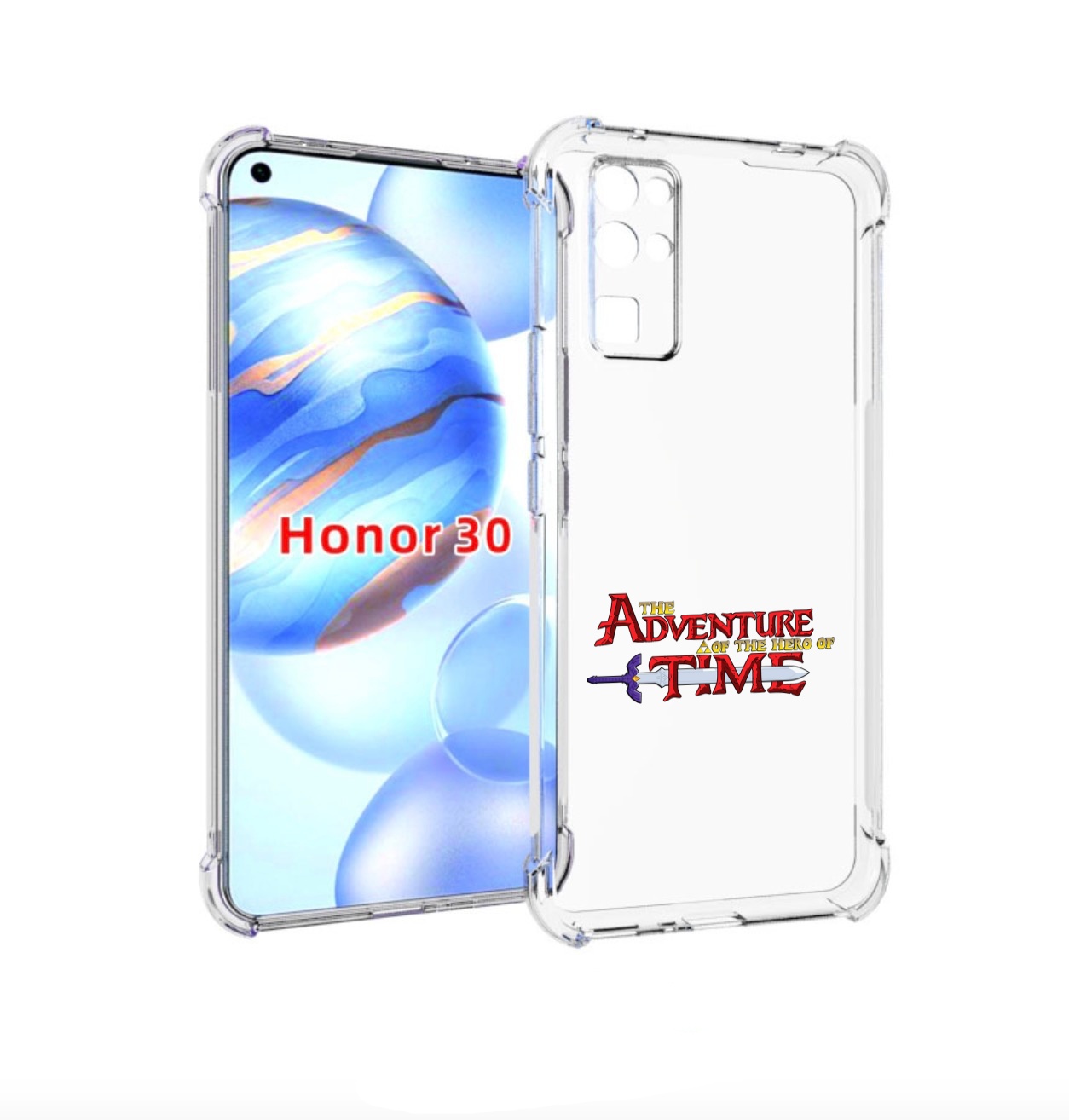 

Чехол бампер MyPads время приключений логотип для Honor 30 (BMH-, Прозрачный, Tocco