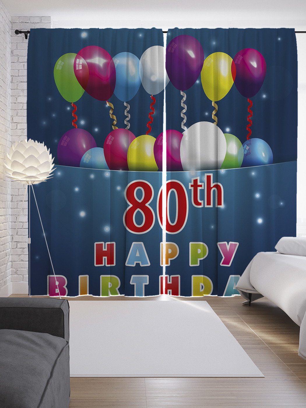 

Шторы JoyArty с фотопечатью "Фурор 80-летия" из сатена, 290х265 см, Фурор 80-летия