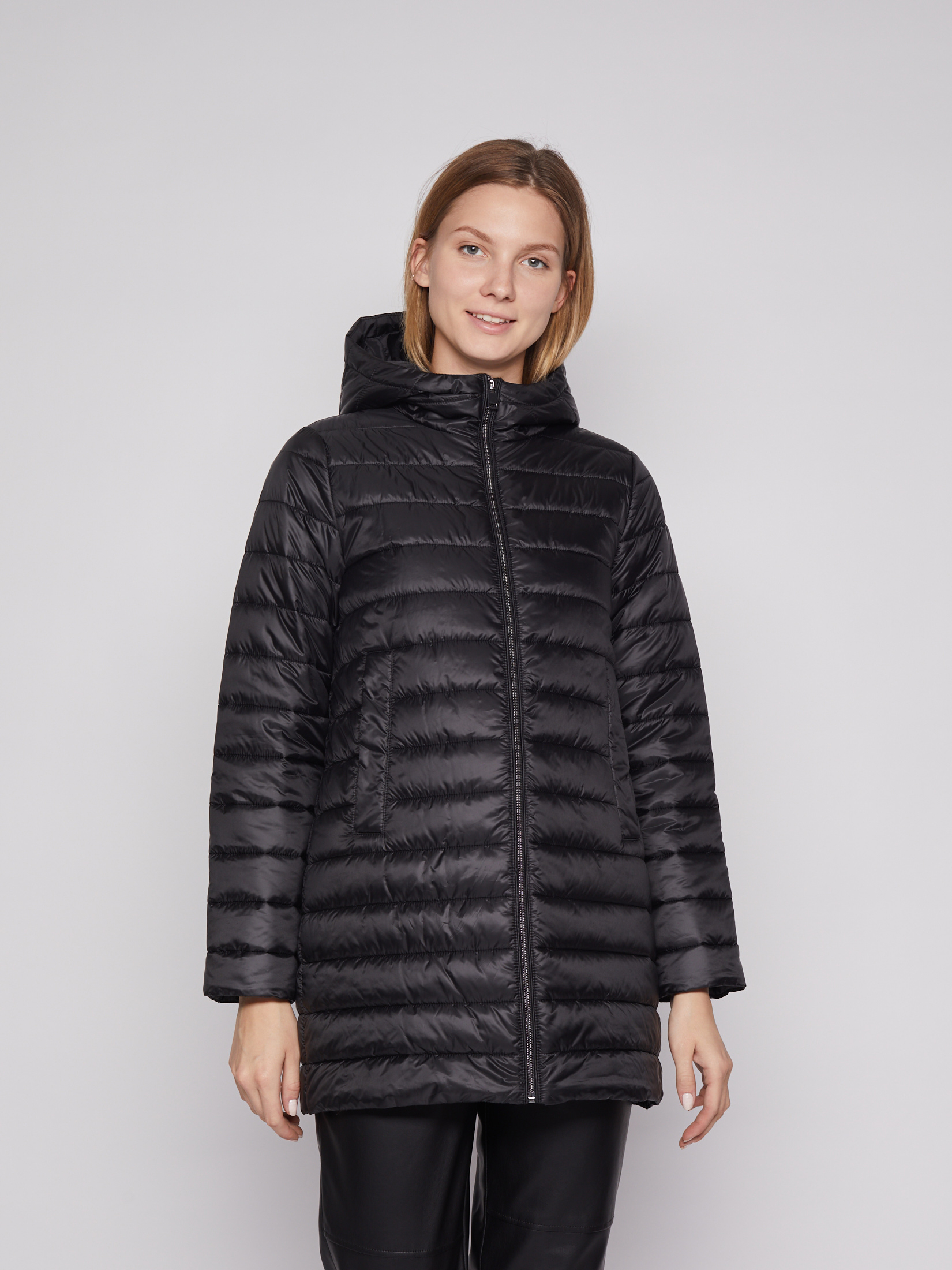 

Куртка женская Zolla 022125202074 черная XL, 022125202074