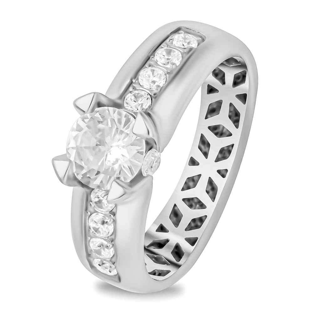 

Кольцо из серебра р. , 585Gold 701012786, фианит, 701012786