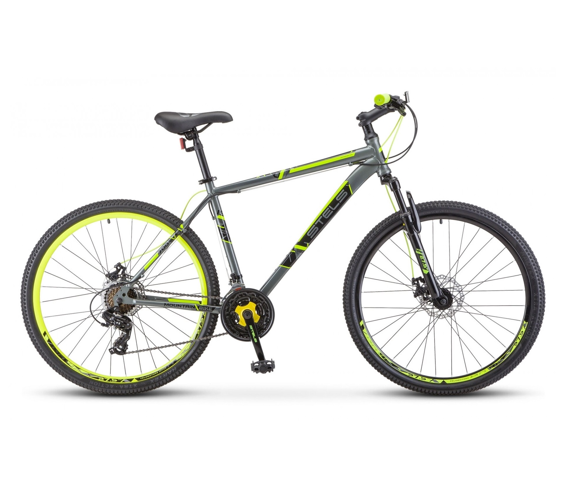 Велосипед Stels Navigator 700 D F020 Серый Жёлтый 275d LU096009 21 1947000₽