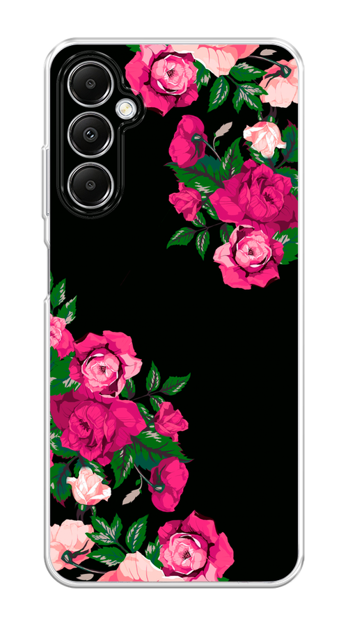 

Чехол на Samsung Galaxy A05s "Розы фуксия", Черный;розовый;зеленый, 2108850-1