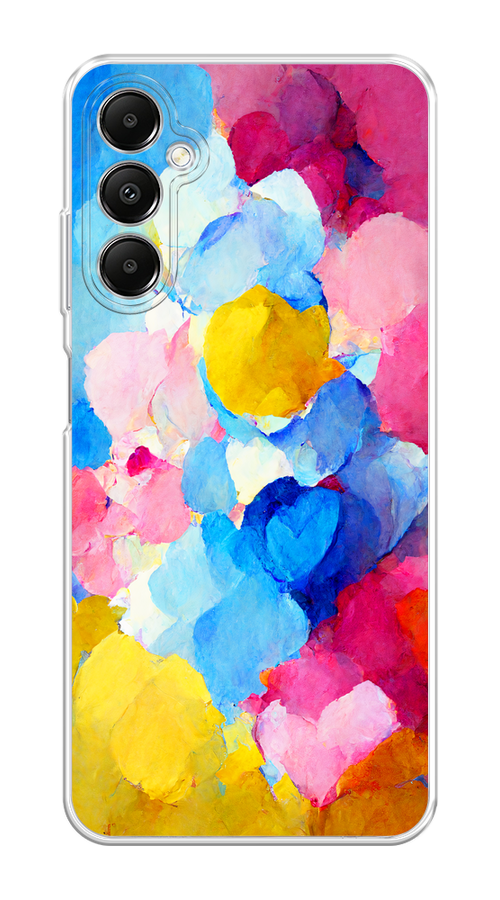 

Чехол на Samsung Galaxy A05s "Яркие пятна", Синий;голубой;желтый;розовый, 2108850-1