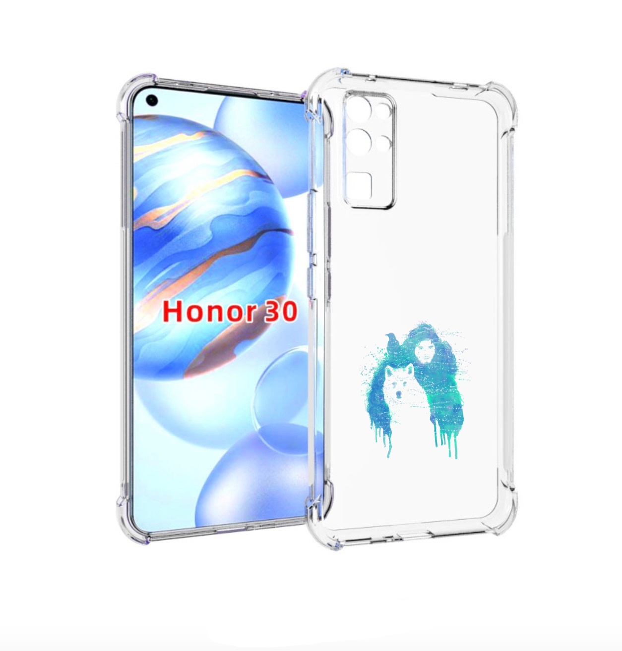 

Чехол бампер MyPads джон сноу для Honor 30 (BMH-AN10) противоуда, Прозрачный, Tocco