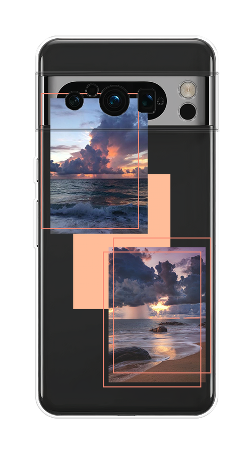 

Чехол на Google Pixel 8 Pro "Sky collage", Розовый;прозрачный;синий, 271650-1