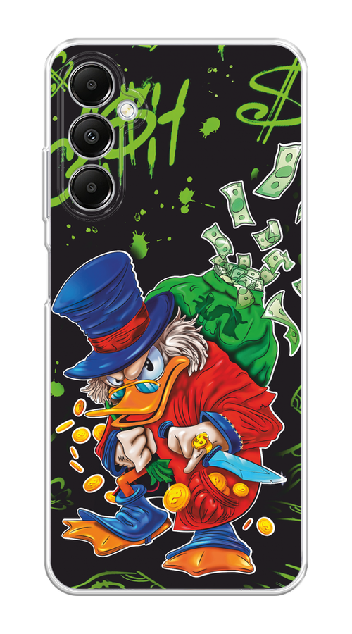 

Чехол на Samsung Galaxy A05s "Скрудж Макдак с мешком денег", Красный;синий;зеленый;черный, 2108850-1