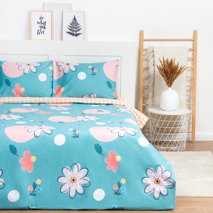

Постельное бельё LoveLife 1,5сп «Цветы» 143х215см,150х225см,50х70см-2шт,100%хлопок,сатин,1