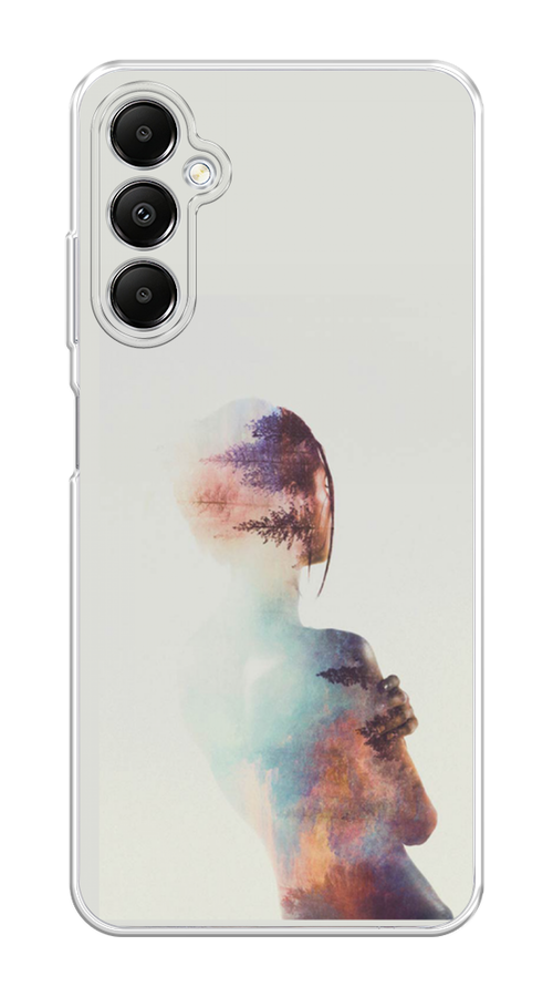 

Чехол на Samsung Galaxy A05s "Девушка-лес", Розовый;голубой;серый, 2108850-1