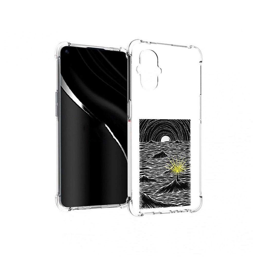 

Чехол MyPads Tocco для OnePlus Nord N20 5G маяк в черно белом море (PT227047.135.460), Прозрачный, Tocco