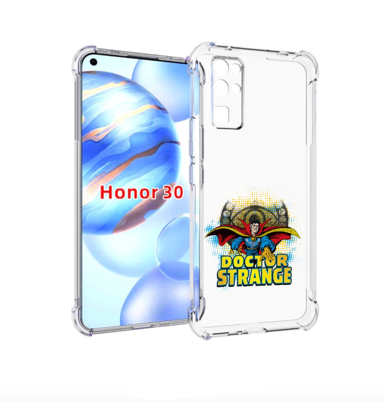 

Чехол бампер MyPads доктор стренж рисунок для Honor 30 (BMH-AN10, Прозрачный, Tocco
