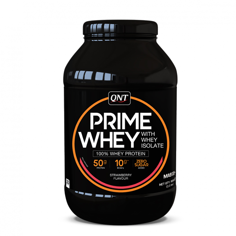 Протеин QNT PRIME WHEY 908 г - клубника